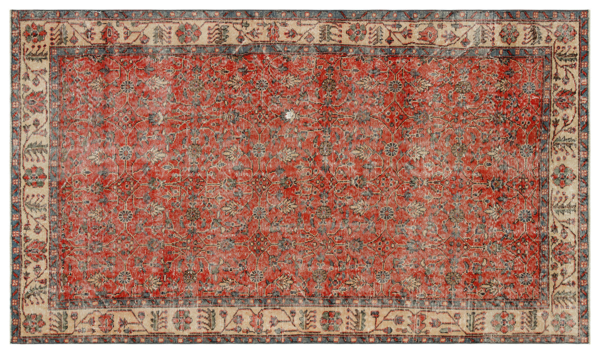 Naturel Over Dyed Vintage Rug 5&#39;2&#39;&#39; x 8&#39;10&#39;&#39; ft 157 x 268 cm