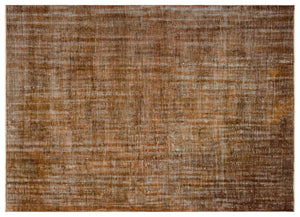 Brown Over Dyed Vintage Rug 6'1'' x 8'6'' ft 185 x 260 cm