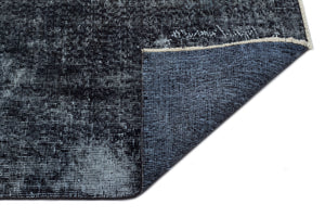 Black Over Dyed Vintage Rug 5'9'' x 8'11'' ft 175 x 271 cm