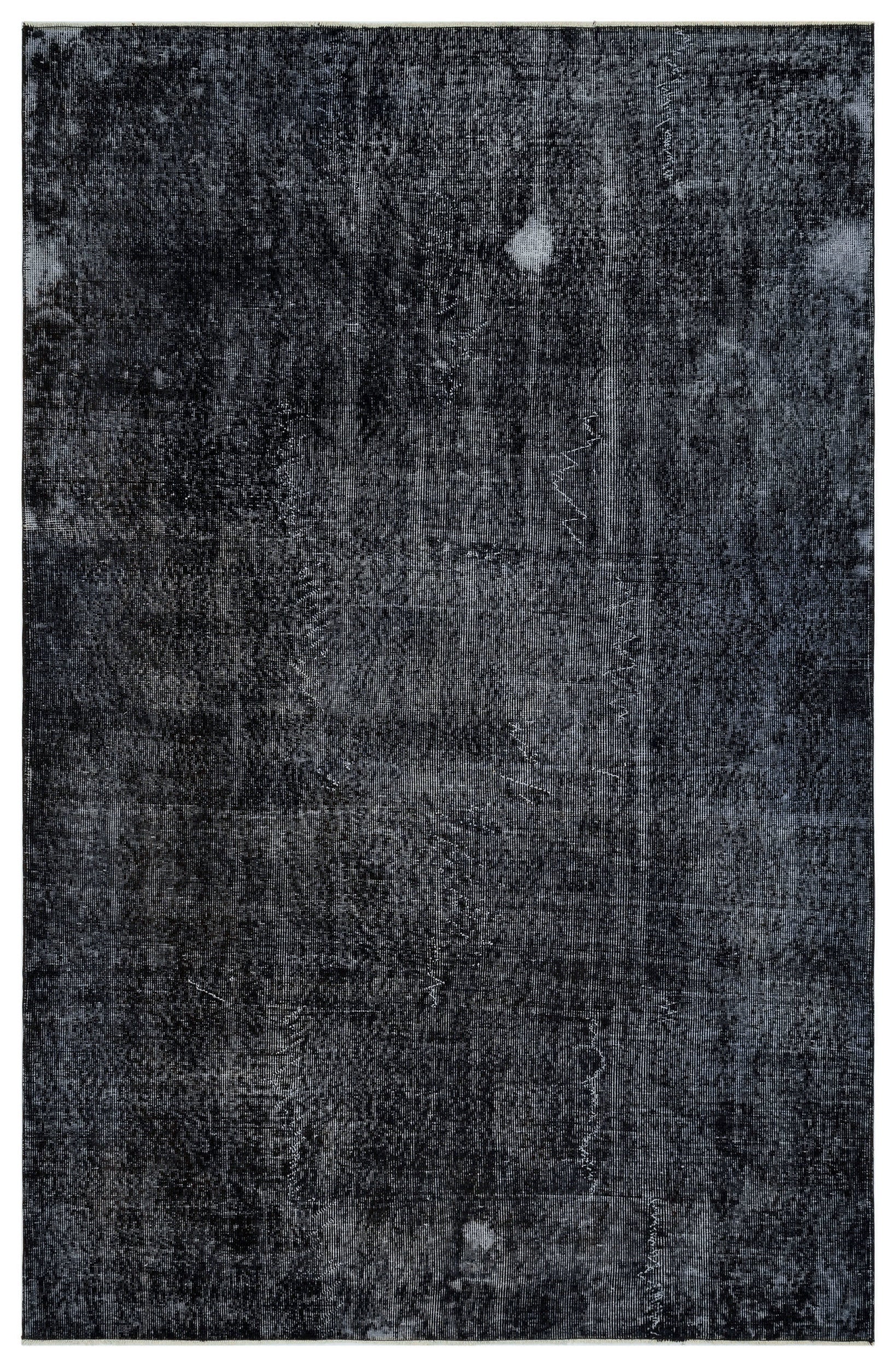 Black Over Dyed Vintage Rug 5'9'' x 8'11'' ft 175 x 271 cm