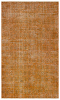 Brown Over Dyed Vintage Rug 6'2'' x 10'2'' ft 188 x 310 cm