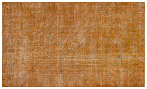 Brown Over Dyed Vintage Rug 6'2'' x 10'2'' ft 188 x 310 cm