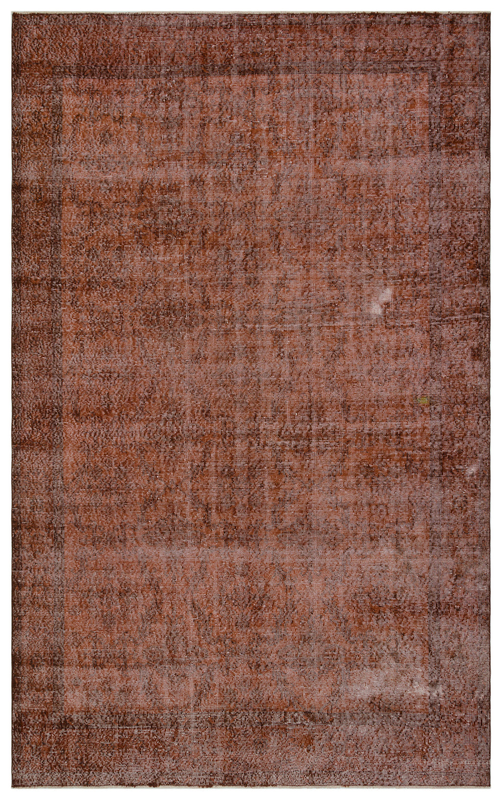 Brown Over Dyed Vintage Rug 6'6'' x 10'6'' ft 199 x 321 cm