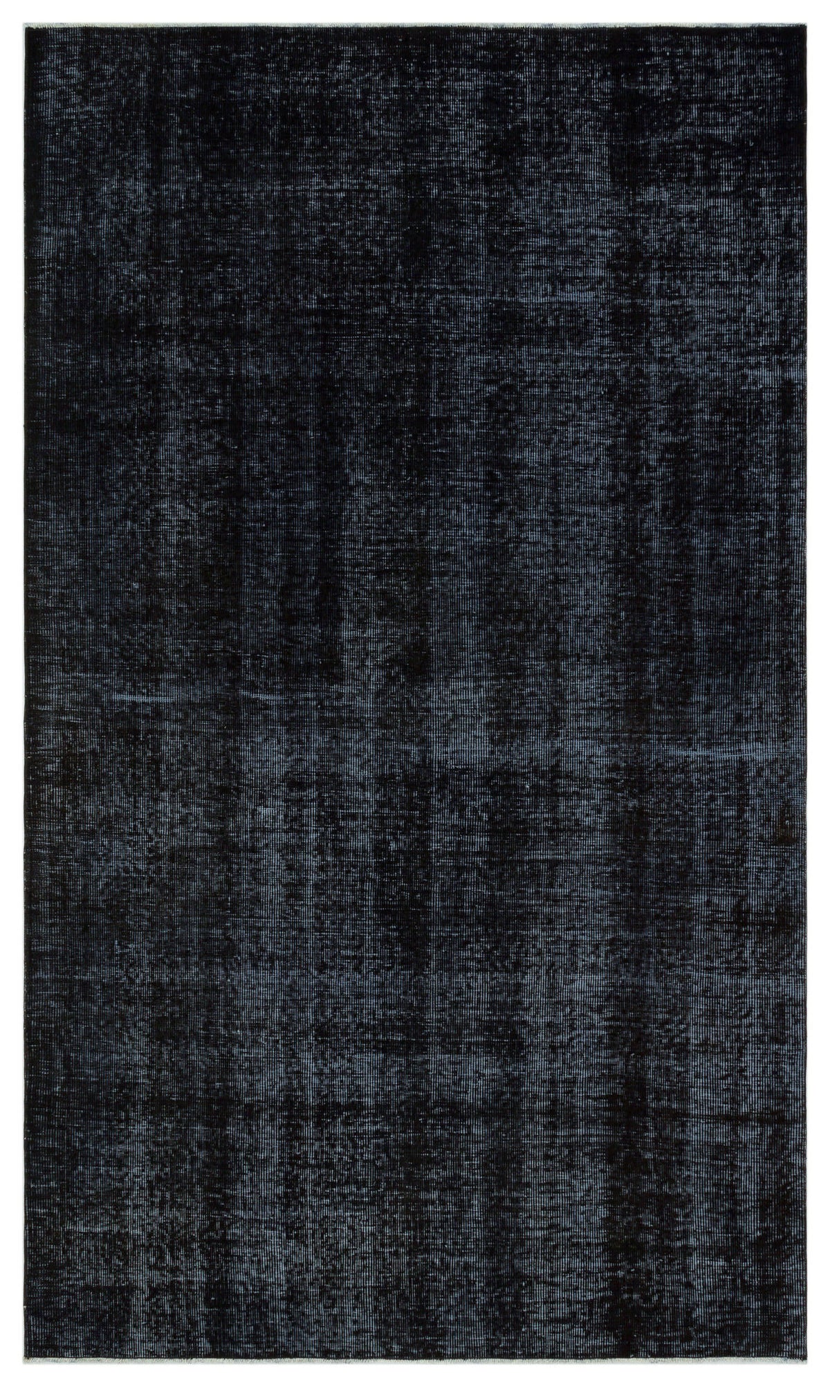 Black Over Dyed Vintage Rug 5&#39;5&#39;&#39; x 8&#39;10&#39;&#39; ft 164 x 270 cm