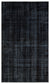 Black Over Dyed Vintage Rug 5'5'' x 8'10'' ft 164 x 270 cm