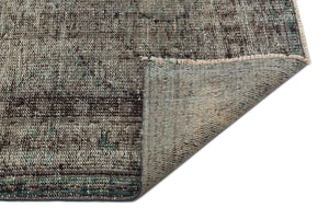 Gray Over Dyed Vintage Rug 6'0'' x 9'3'' ft 183 x 281 cm