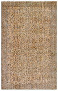 Brown Over Dyed Vintage Rug 5'7'' x 8'11'' ft 171 x 272 cm