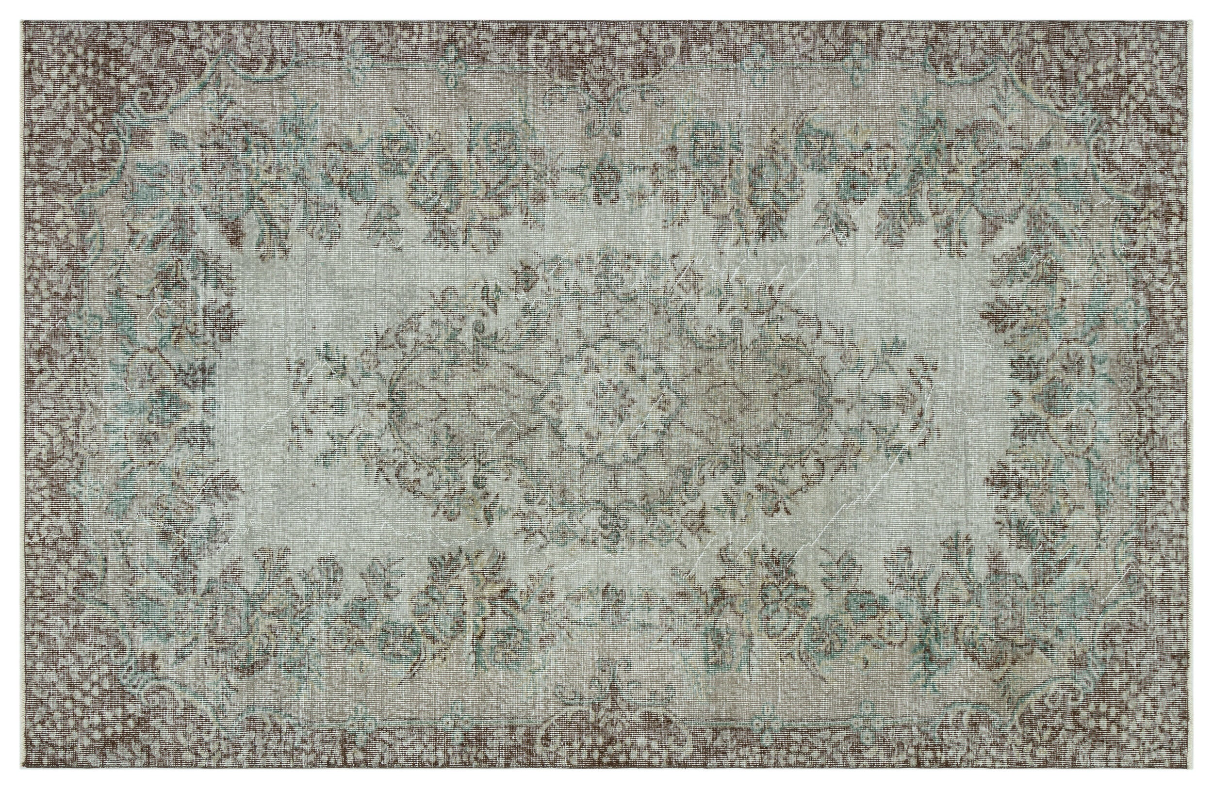 Naturel Over Dyed Vintage Rug 5'9'' x 8'10'' ft 174 x 269 cm