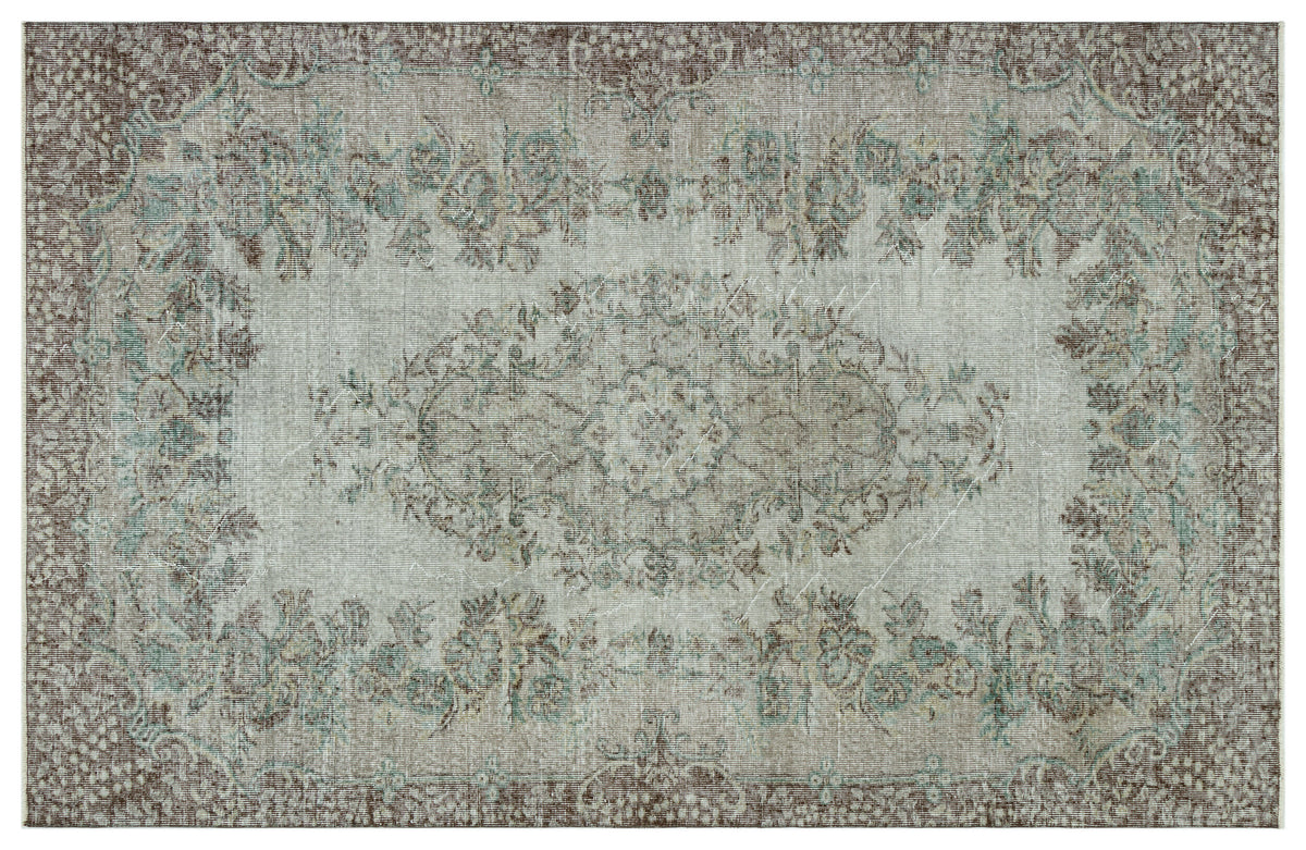 Naturel Over Dyed Vintage Rug 5&#39;9&#39;&#39; x 8&#39;10&#39;&#39; ft 174 x 269 cm