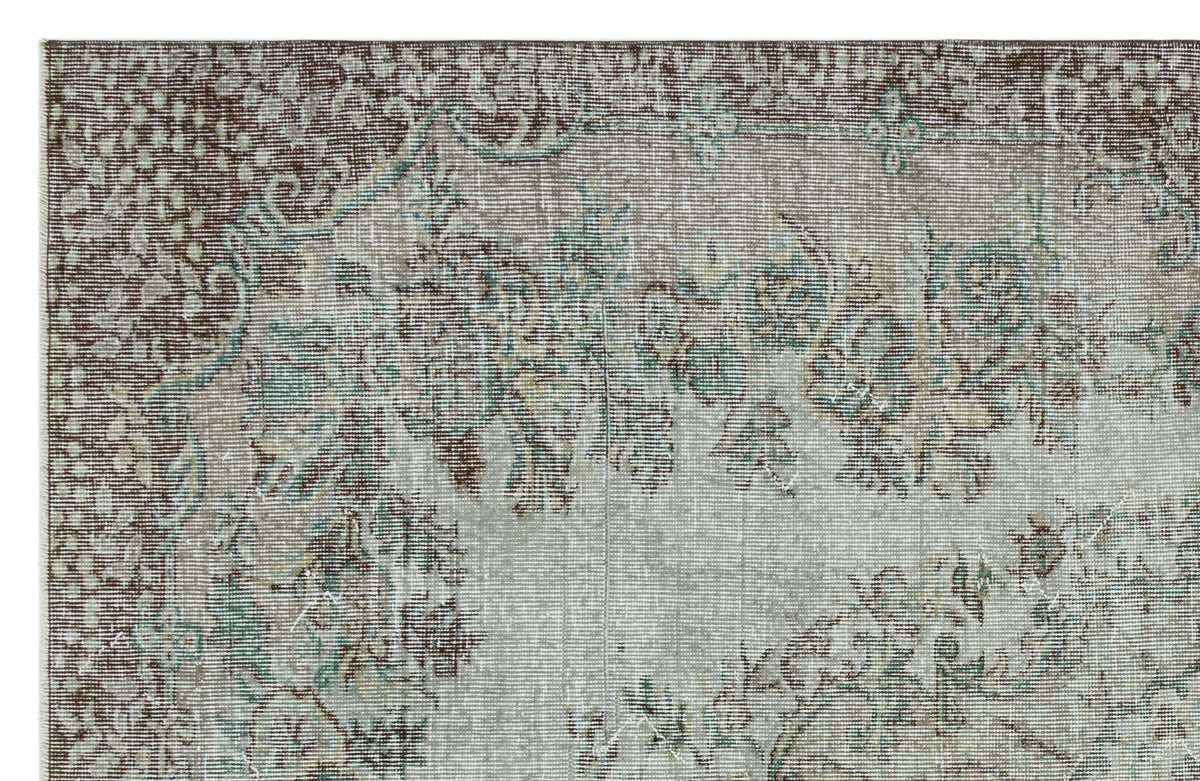 Naturel Over Dyed Vintage Rug 5&#39;9&#39;&#39; x 8&#39;10&#39;&#39; ft 174 x 269 cm