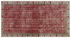 Naturel Over Dyed Vintage Rug 5'7'' x 10'1'' ft 170 x 308 cm