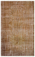 Brown Over Dyed Vintage Rug 6'1'' x 10'0'' ft 185 x 306 cm