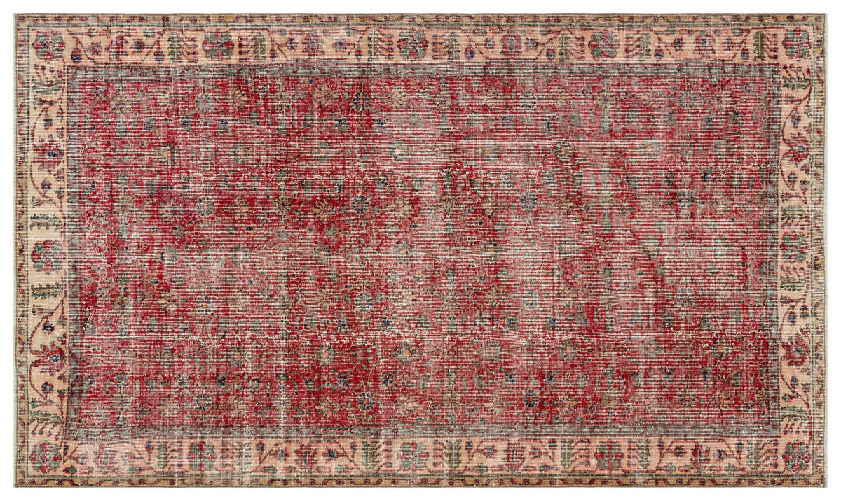 Naturel Over Dyed Vintage Rug 5&#39;5&#39;&#39; x 9&#39;1&#39;&#39; ft 166 x 276 cm