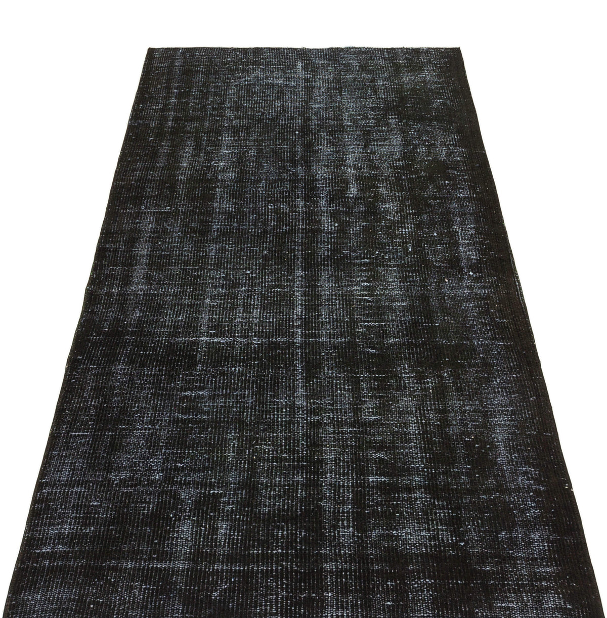 Black Over Dyed Vintage Rug 3&#39;3&#39;&#39; x 6&#39;7&#39;&#39; ft 100 x 200 cm