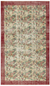 Retro Design Floral Over Dyed Vintage Rug 5'5'' x 9'1'' ft 166 x 278 cm