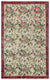 Retro Design Floral Over Dyed Vintage Rug 6'3'' x 9'8'' ft 190 x 295 cm