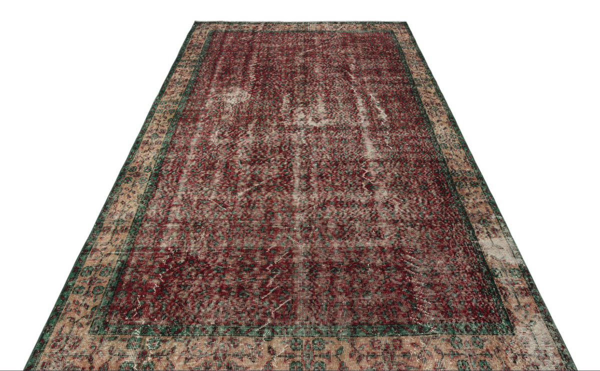 Retro Design Naturel Over Dyed Vintage Rug 5&#39;7&#39;&#39; x 9&#39;2&#39;&#39; ft 170 x 280 cm