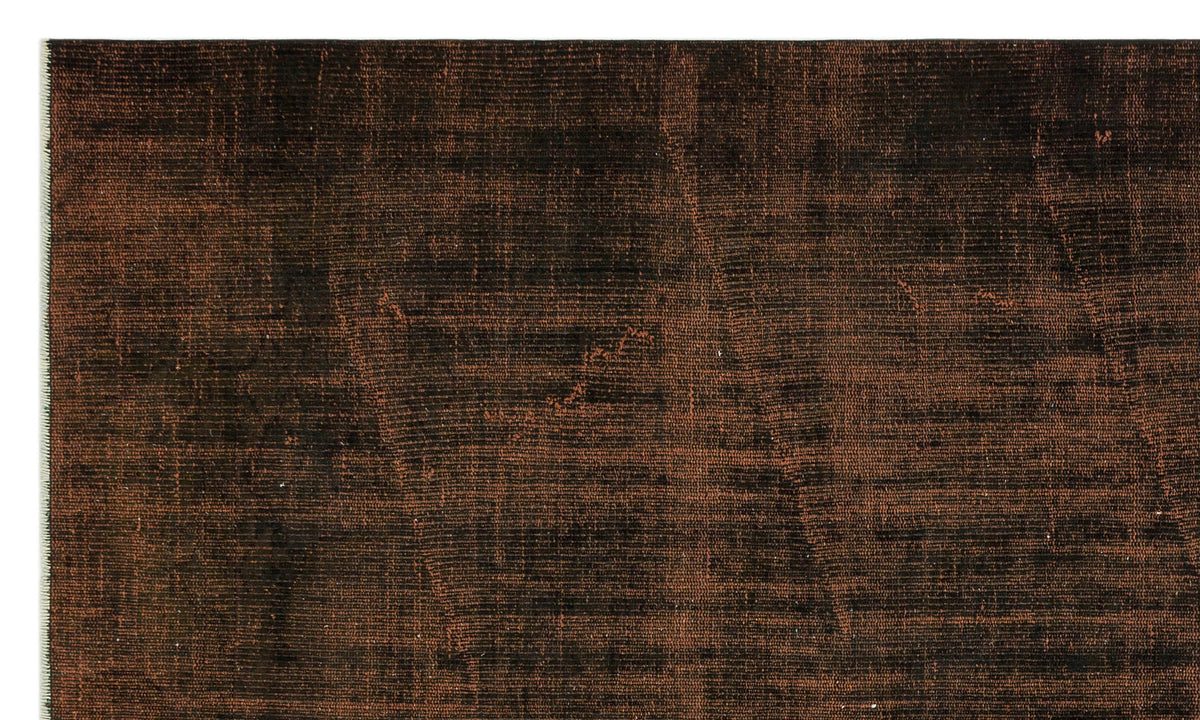 Black Over Dyed Vintage Rug 5&#39;1&#39;&#39; x 8&#39;7&#39;&#39; ft 156 x 262 cm