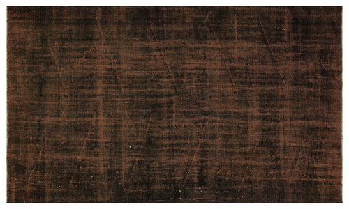 Black Over Dyed Vintage Rug 5'1'' x 8'7'' ft 156 x 262 cm