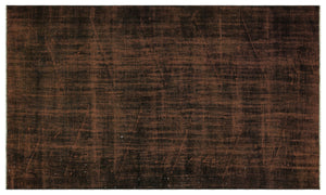 Black Over Dyed Vintage Rug 5'1'' x 8'7'' ft 156 x 262 cm
