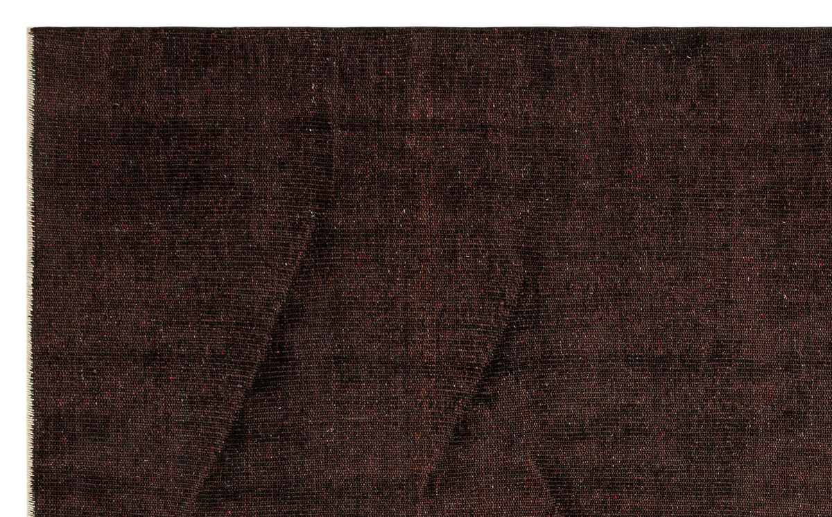 Black Over Dyed Vintage Rug 5&#39;8&#39;&#39; x 8&#39;10&#39;&#39; ft 173 x 269 cm