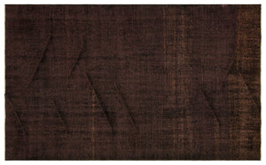 Black Over Dyed Vintage Rug 5'8'' x 8'10'' ft 173 x 269 cm