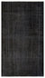 Black Over Dyed Vintage Rug 5'3'' x 8'10'' ft 160 x 270 cm