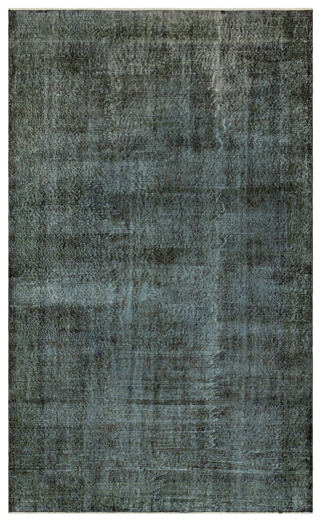 Black Over Dyed Vintage Rug 5'8'' x 9'4'' ft 173 x 285 cm