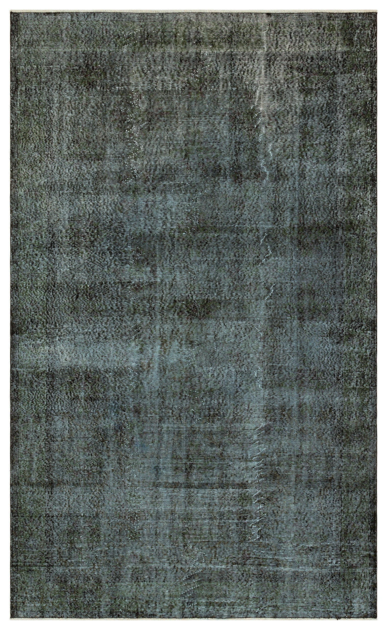Black Over Dyed Vintage Rug 5'8'' x 9'4'' ft 173 x 285 cm