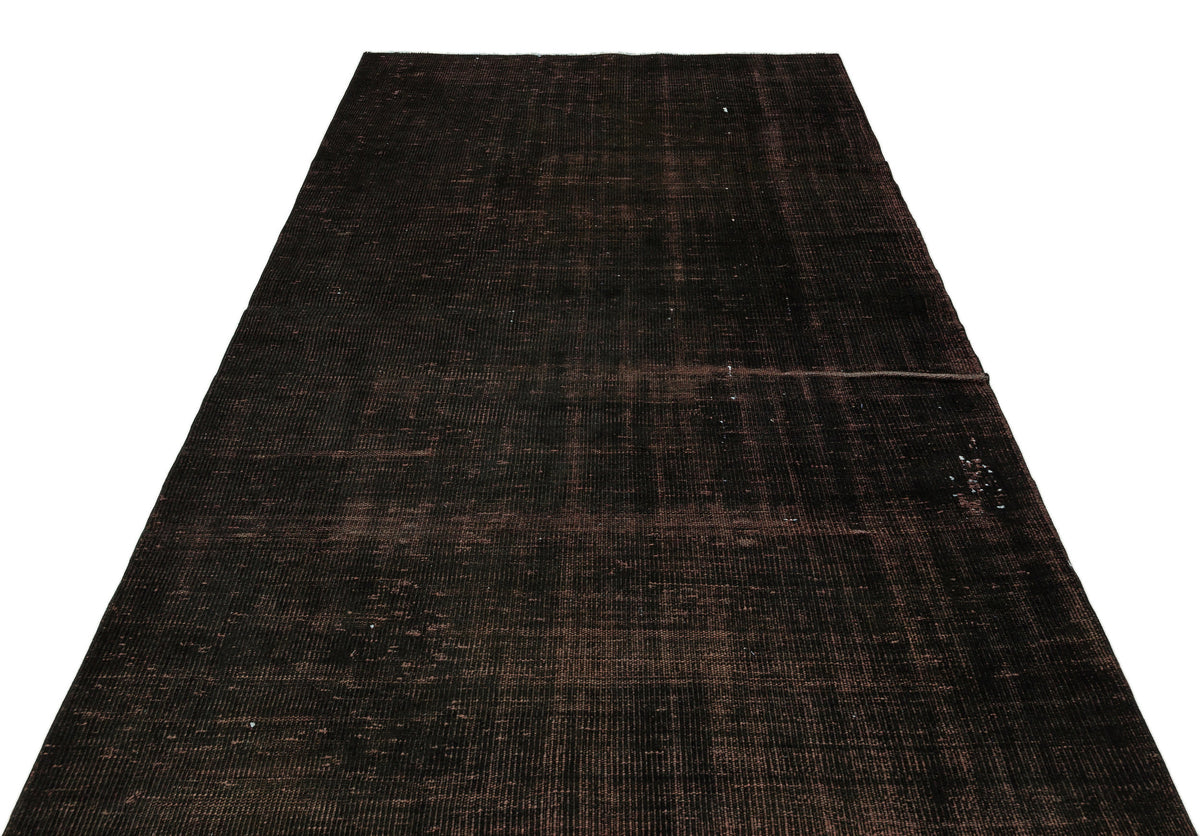Black Over Dyed Vintage Rug 5&#39;2&#39;&#39; x 7&#39;10&#39;&#39; ft 158 x 240 cm