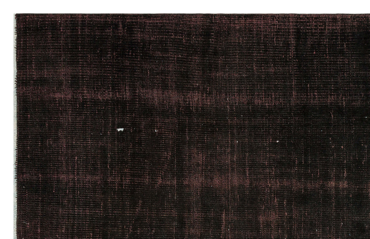 Black Over Dyed Vintage Rug 5&#39;2&#39;&#39; x 7&#39;10&#39;&#39; ft 158 x 240 cm