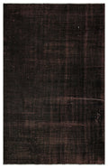 Black Over Dyed Vintage Rug 5'2'' x 7'10'' ft 158 x 240 cm