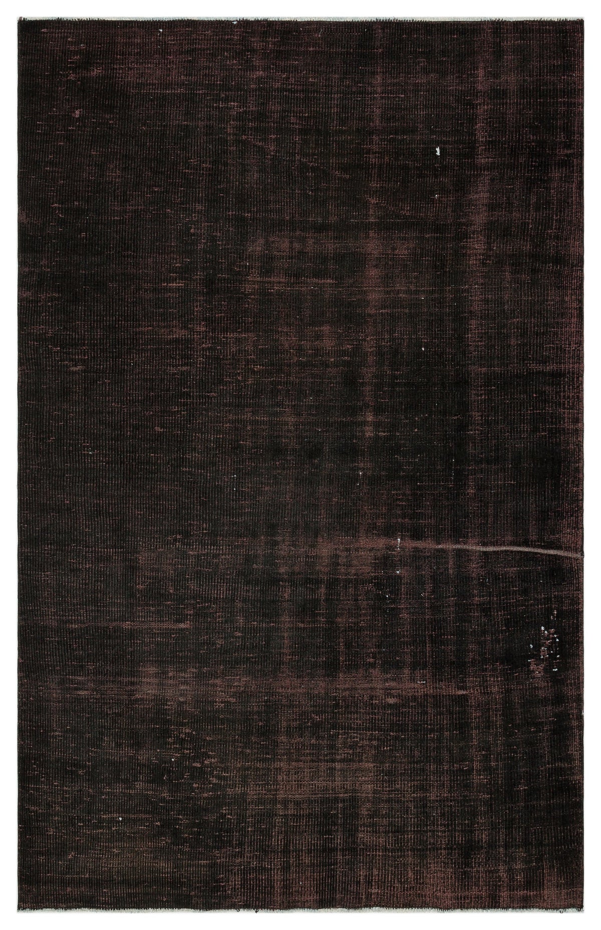 Black Over Dyed Vintage Rug 5&#39;2&#39;&#39; x 7&#39;10&#39;&#39; ft 158 x 240 cm