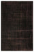 Black Over Dyed Vintage Rug 5'2'' x 7'10'' ft 158 x 240 cm