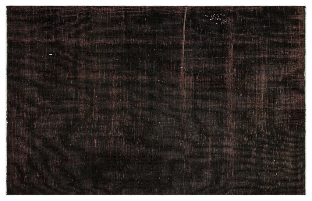 Black Over Dyed Vintage Rug 5'2'' x 7'10'' ft 158 x 240 cm