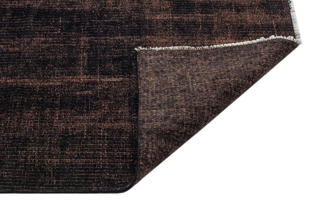 Black Over Dyed Vintage Rug 5'1'' x 7'9'' ft 155 x 237 cm