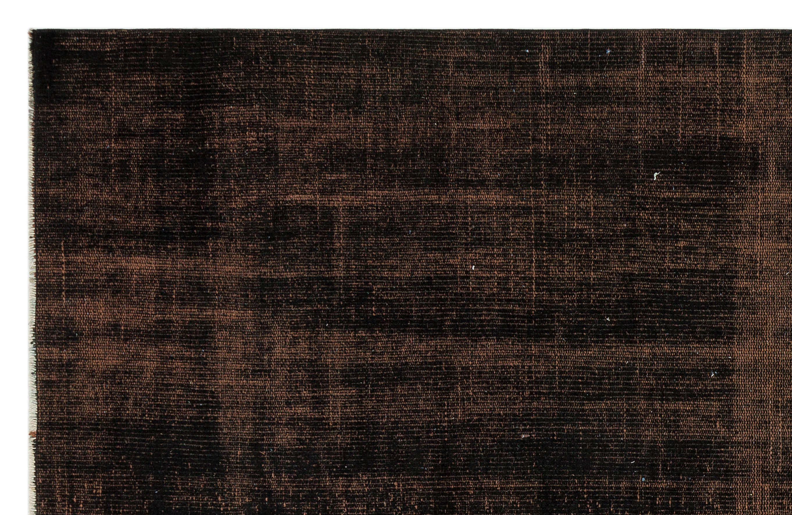 Black Over Dyed Vintage Rug 5'1'' x 7'9'' ft 155 x 237 cm