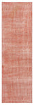 Orange Over Dyed Vintage Runner 2'7'' x 8'2'' ft 79 x 250 cm