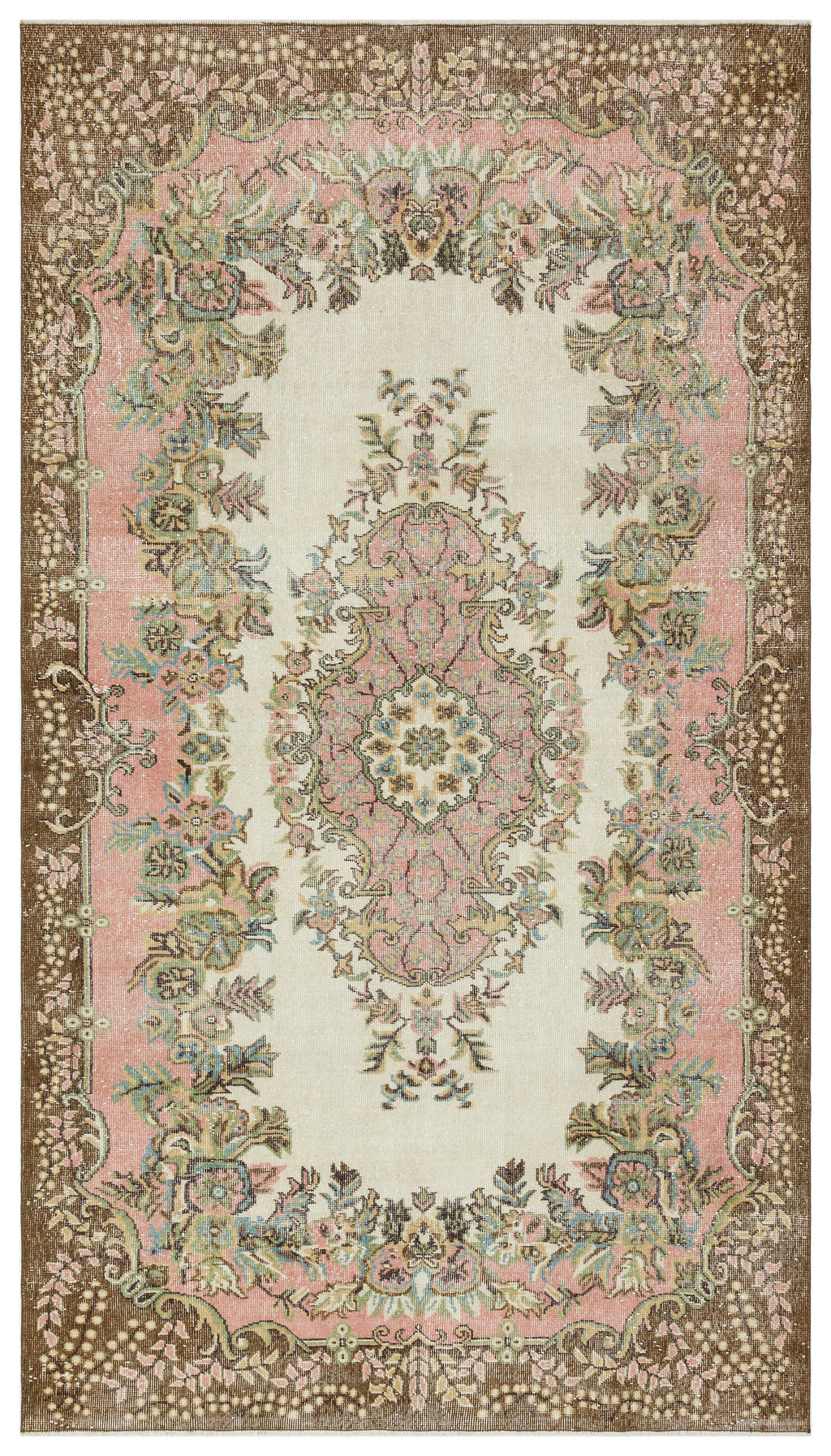 Naturel Over Dyed Vintage Rug 6'0'' x 10'5'' ft 183 x 317 cm