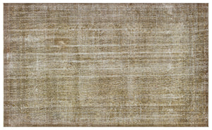 Brown Over Dyed Vintage Rug 6'7'' x 10'2'' ft 200 x 310 cm