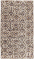Beige Over Dyed Vintage Rug 4'8'' x 8'2'' ft 142 x 250 cm