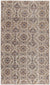Beige Over Dyed Vintage Rug 4'8'' x 8'2'' ft 142 x 250 cm