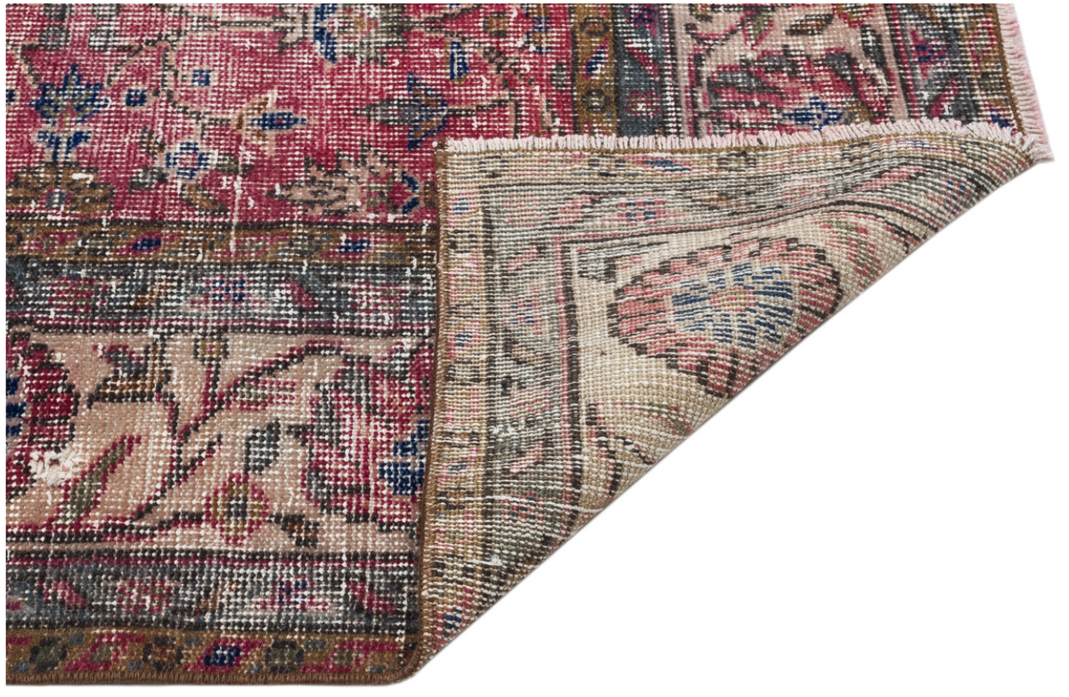 Retro Design Naturel Over Dyed Vintage Rug 7&#39;2&#39;&#39; x 10&#39;7&#39;&#39; ft 219 x 323 cm