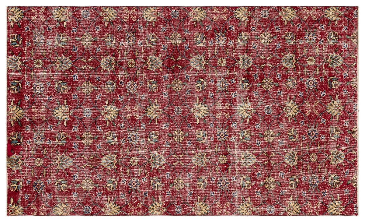 Naturel Over Dyed Vintage Rug 5&#39;2&#39;&#39; x 8&#39;6&#39;&#39; ft 157 x 260 cm