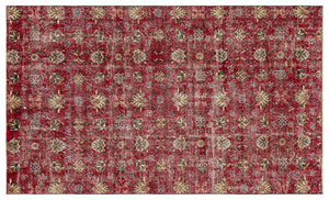 Naturel Over Dyed Vintage Rug 5'2'' x 8'6'' ft 157 x 260 cm