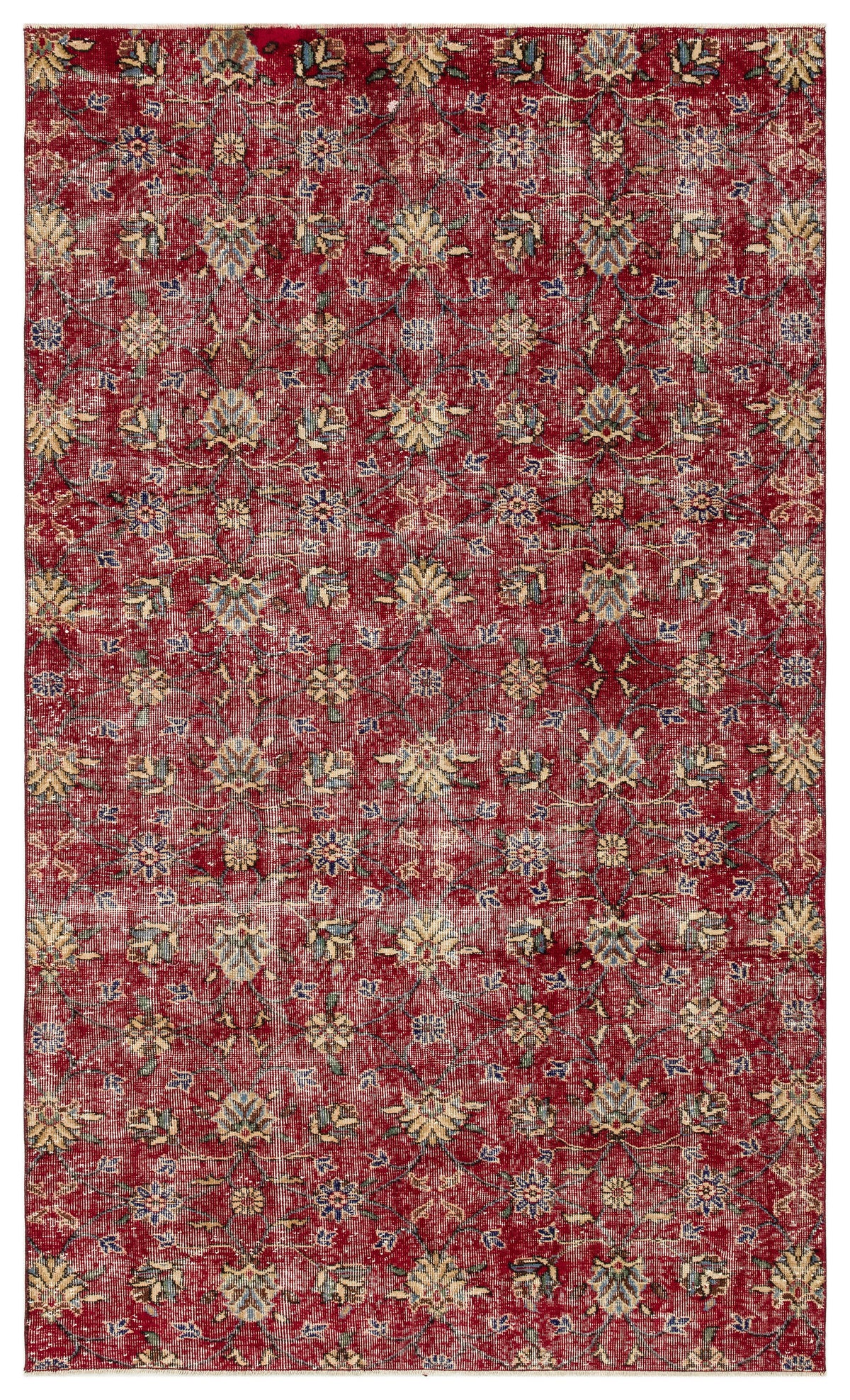 Naturel Over Dyed Vintage Rug 5&#39;2&#39;&#39; x 8&#39;6&#39;&#39; ft 157 x 260 cm