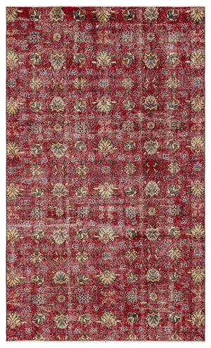 Naturel Over Dyed Vintage Rug 5'2'' x 8'6'' ft 157 x 260 cm