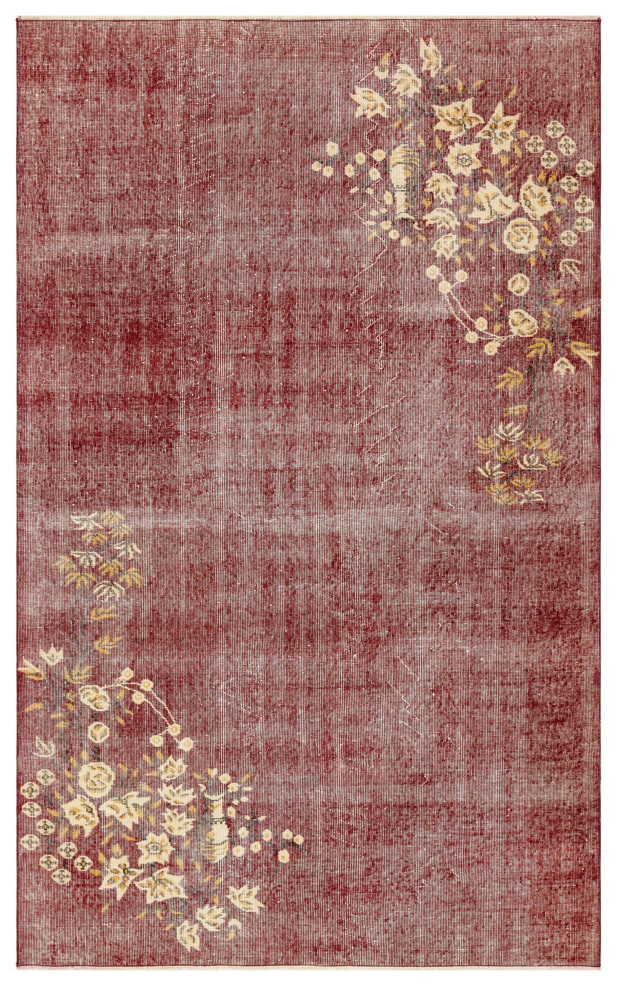 Naturel Over Dyed Vintage Rug 5&#39;5&#39;&#39; x 8&#39;9&#39;&#39; ft 165 x 267 cm