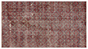 Naturel Over Dyed Vintage Rug 4'11'' x 8'9'' ft 149 x 267 cm