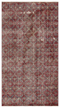 Naturel Over Dyed Vintage Rug 4'11'' x 8'9'' ft 149 x 267 cm